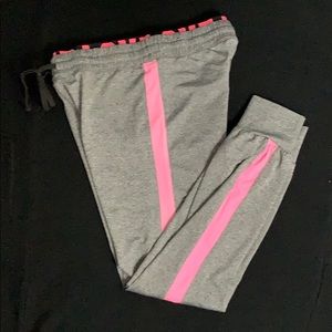 LOVE joggers size M grey/hot pink